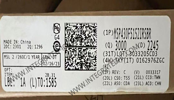 MSP430F5152IRSBR Микроконтроллер MCU 16-битный MCU 25MHz Микроконтроллеры смешанного сигнала