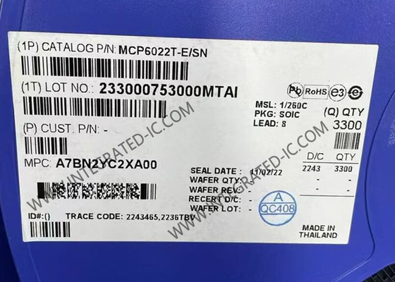 MCP6022T-E/SN интегральная схема чип двойной канал 10MHz оперативные усилители SOIC-8
