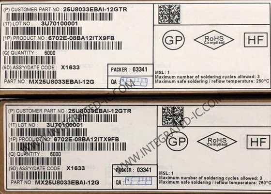 MX25U8033EBAI-12G Память IC Чип 8Mbit CMOS MXSMIOTM NOR Флэш-память IC WLCSP-8
