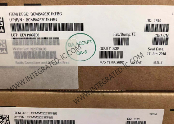 BCM54282C1KFBG Ethernet IC Octal-Port Gigabit Ethernet Transceiver с интерфейсом QSGMII