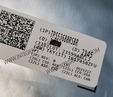 Комплексный микросхема TPS53688RSBR Двухканальный 8-фазный контроллер QFN-40