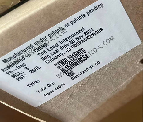 STM8L151R6T6 Микроконтроллер MCU 16MHz 8-битный микроконтроллер IC LQFP-64 Встроенный MCU