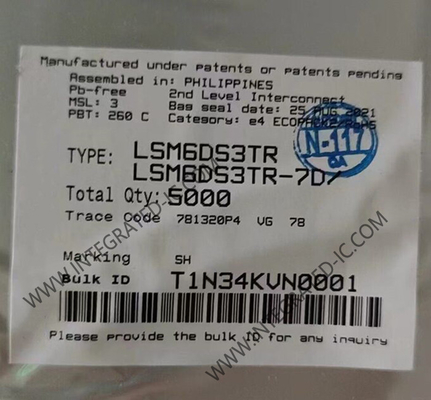 LSM6DS3TR Сенсор IC 1.25mA 6-осевой инерциальный измерительный блок iNEMO LGA-14L Пакет