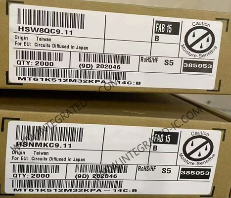 MT61K512M32KPA-14C:B Память IC Чип GDDR6 SGRAM Память 16 Гбит Динамическая память с случайным доступом