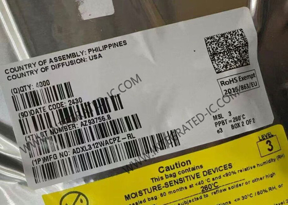 ADXL312WACPZ Sensor IC Ultra Low Power 3-осевой цифровой акселерометр LFCSP-32