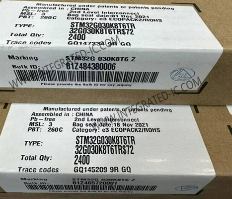 STM32G030K8T6TR Микроконтроллер MCU 64MHz 32-битные одноядерные микроконтроллеры LQFP-32