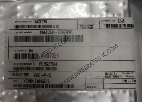 XA6SLX45-2CSG324Q Полевое программируемое ворота массив Спартан-6 Автомобильные FPGA IC CSBGA-324 Пакет