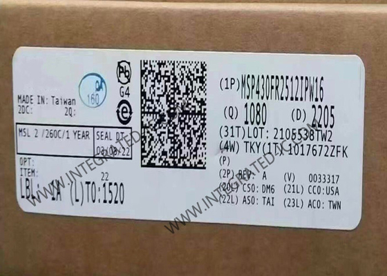 MSP430FR2512IPW16 Микроконтроллер MCU Капацитивные сенсорные микроконтроллеры смешанного сигнала