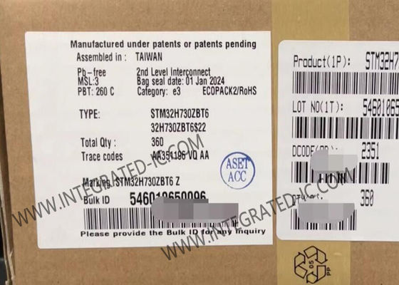 Врезанный микроконтроллер IC микроконтроллера MCU STM32H730ZBT6 550MHz 128KB