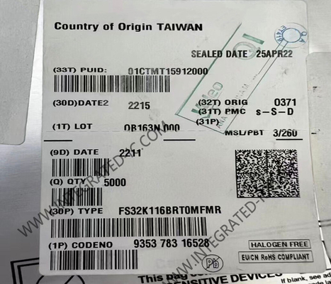 FS32K116BRT0MFMR Микроконтроллер MCU S32K116 48MHz Автомобильные микроконтроллеры QFN-32