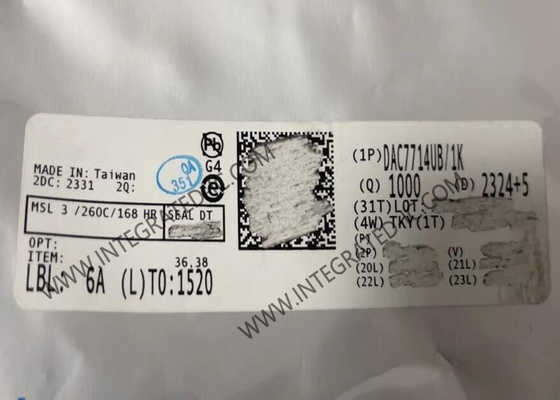 DAC7714UB интегральный микросхема 12-битный цифровой к аналоговому преобразователю SOIC-16
