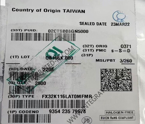 FX32K116LAT0MFMR Микроконтроллер MCU 48 MHz Автомобильные микроконтроллеры QFN-32 Пакет