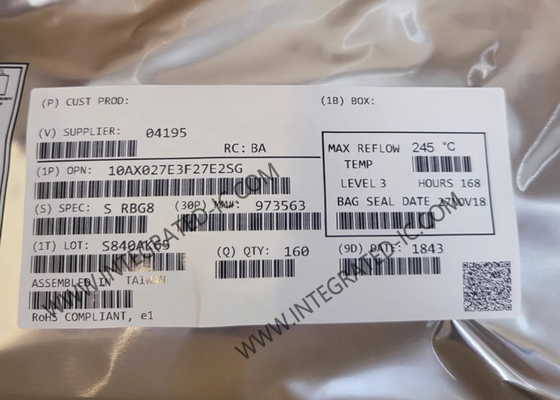 10AX027E3F27E2SG Поле программируемая сеть ворот высокопроизводительная сеть 10 GX FPGA IC