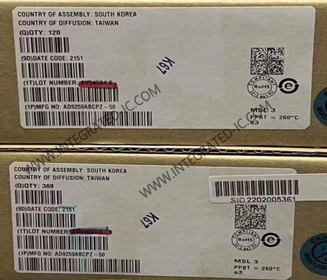AD9259ABCPZ-50 интегральный микросхема чип 14-битный ADC 50MSPS Аналогово-цифровой преобразователь