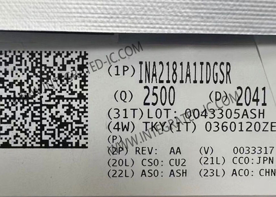 INA2181A1IDGSR Чип интегральной схемы 350 кГц Двунаправленные усилители тока