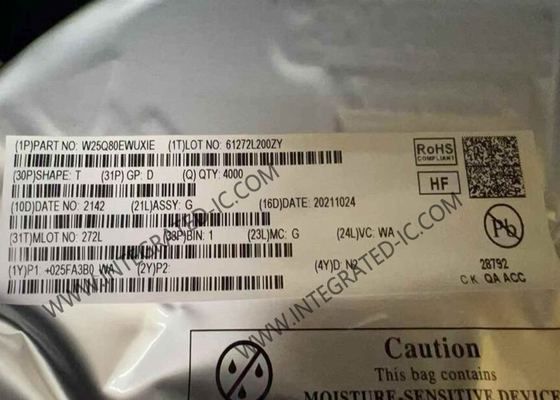 W25Q80EWUXIE Память IC Чип 1.8V 8M-бит серийная флэш-память USON-8 пакет