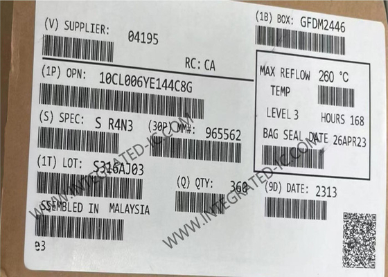 Полевые программируемые ворота массив 10CL006YE144C8G 504Kbit Полевые программируемые ворота массив IC