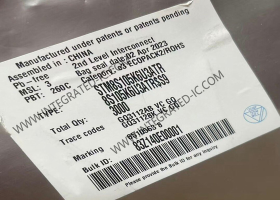 STM8S105K6U3ATR Микроконтроллер MCU 16MHz Масштабная линия доступа 8-битная STM8S MCU 32-UFQFN