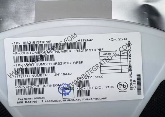 IRS2181STRPBF интегральный микросхема 600V высокая сторона и низкая сторона шлюза драйвера IC SOIC8