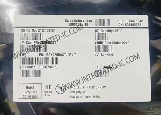 Чип интегральной схемы MAX9295AGTJ/V DSI Input Serdes GMSL2 Сериализатор