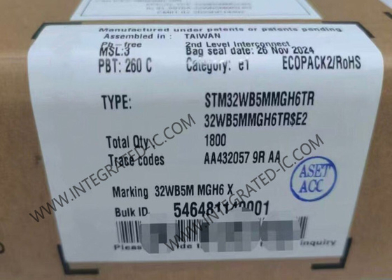 BT IC STM32WB5MMGH6TR 2,4 ГГц BT Низкая энергия 5.4 И 802.15.4 Модуль