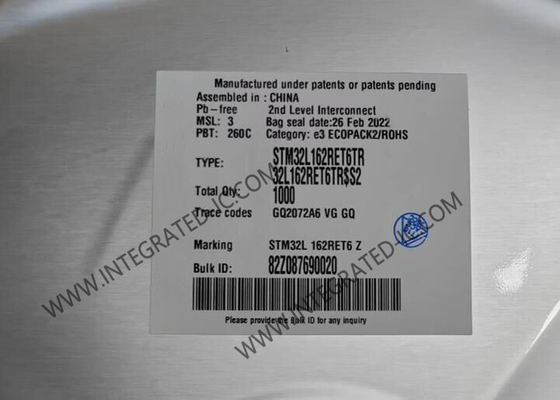 STM32L162RET6TR Микроконтроллер MCU 32MHz 32Bit одноядерный MCU LQFP64 Встроенный MCU