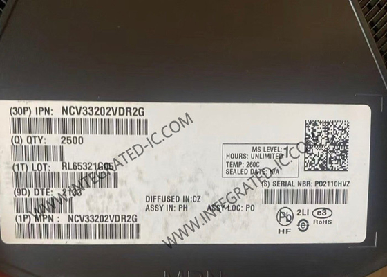 NCV33202VDR2G Комплексный микросхема Чип Rail To Rail I/O Высокопроизводительный операционный усилитель