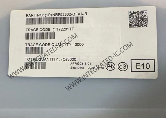 BT IC NRF52832-QFAA Умная 2,4 ГГц многопротокольная радиочастотная система на чипе 48-VFQFN Пакет