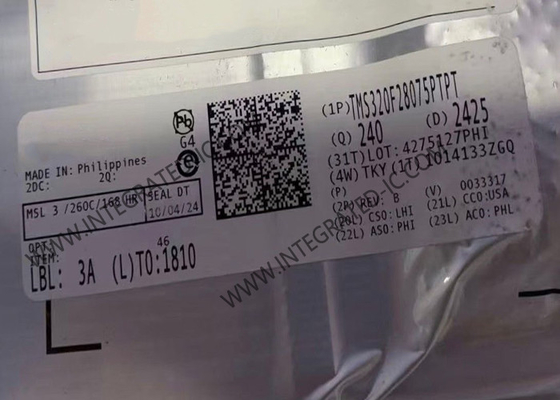 TMS320F28075PTPT Микроконтроллер MCU C2000 32 бит MCU 120 МГц Микроконтроллеры в реальном времени
