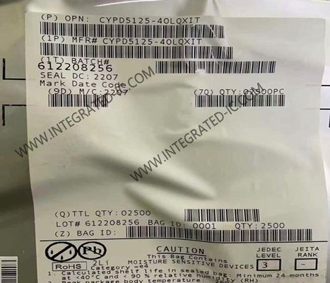 CYPD5125-40LQXIT Чип интегральной схемы высокоскоростной контроллер порта USB типа C