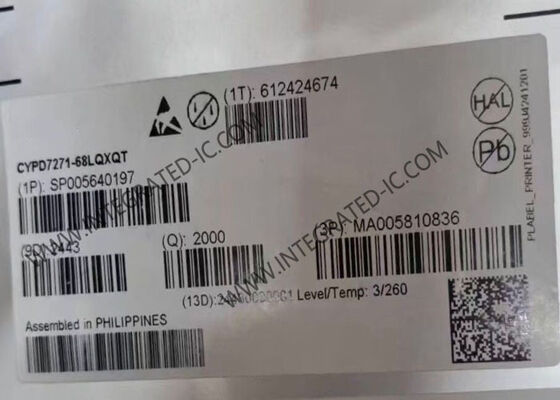 CYPD7271-68LQXQT интегральная схема чип двойной порт USB-C подача питания и DC-DC контроллер