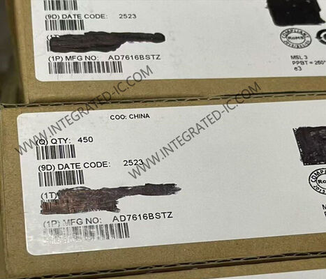 Микросхема интегральная AD7616BSTZ с биполярным входом, двойной одновременной выборкой, АЦП с 16-битным разрешением