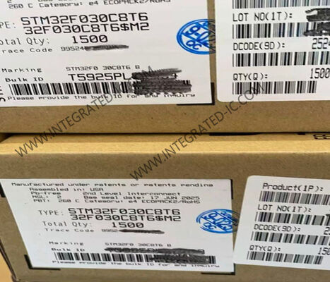 32-битный микроконтроллер STM32F030C8T6 с ядром ARM Cortex M0 48 МГц и 39 выводами ввода-вывода