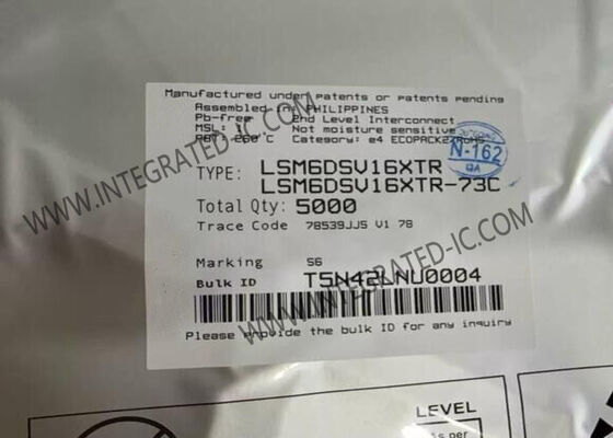 Датчик LSM6DSV16XTR, 6-осевой инерциальный измерительный блок со встроенной сенсорной фузией