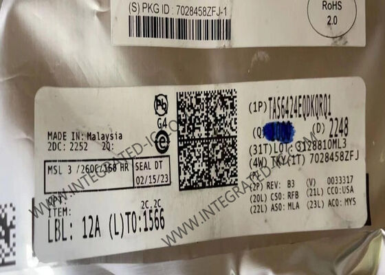 TAS6424EQDKQRQ1 75W 2MHz Четырехканальный автомобильный Усилитель звука класса D Чип IC
